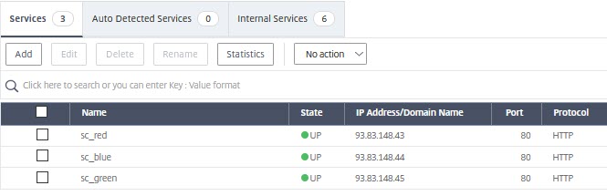 Citrix NetScaler services