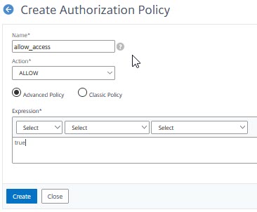 NetScaler: Authorization policy for AAA