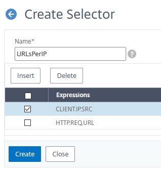 NetScaler: Add a stream selector for rate limiting / DOS protection