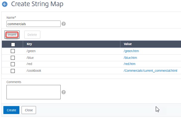NetScaler: Stringmap to simplify URLs