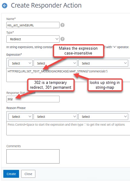 NetScaler: Policy action to simplify URLs